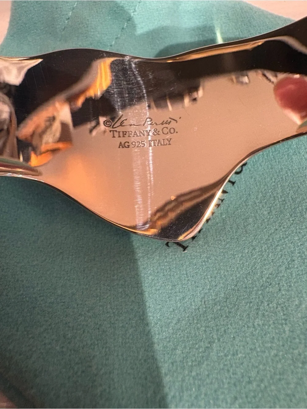 Tiffany & Co Elsa Peretti Sterling Silver Full Heart Cuff Bracelet